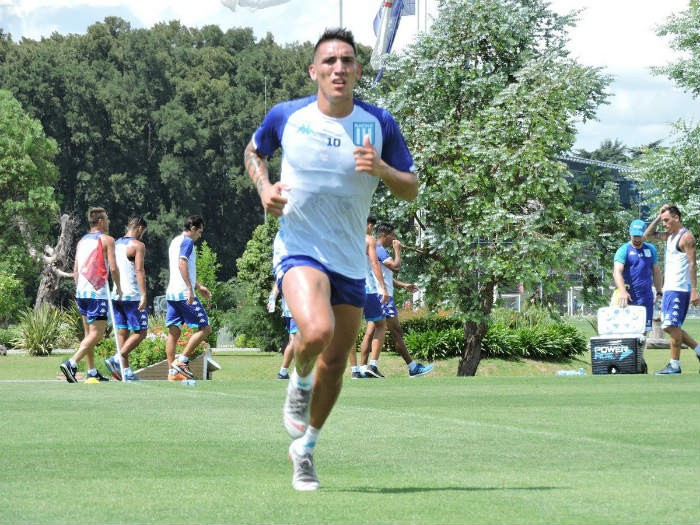 Centurión, en un entrenamiento