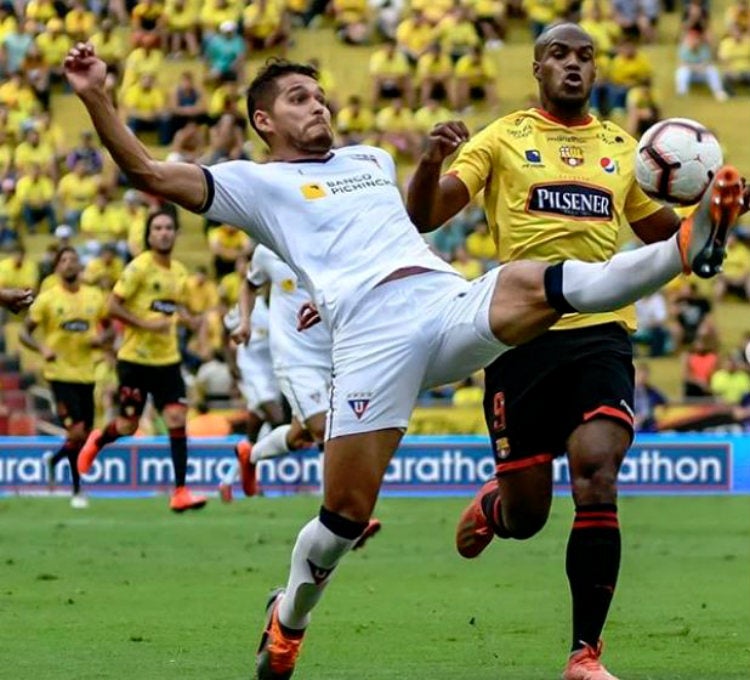 Nicolás Freire, durante su paso en la Liga de Quito