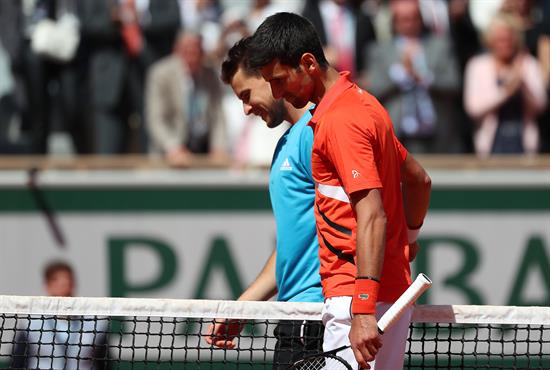 Novak y Dominic Thiem se despiden tras el juego