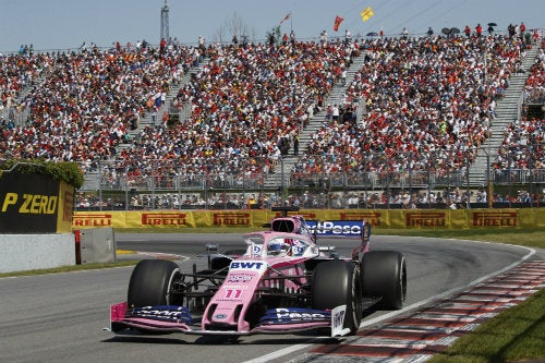 Pérez en el circuito Gilles Villeneuve de Montreal