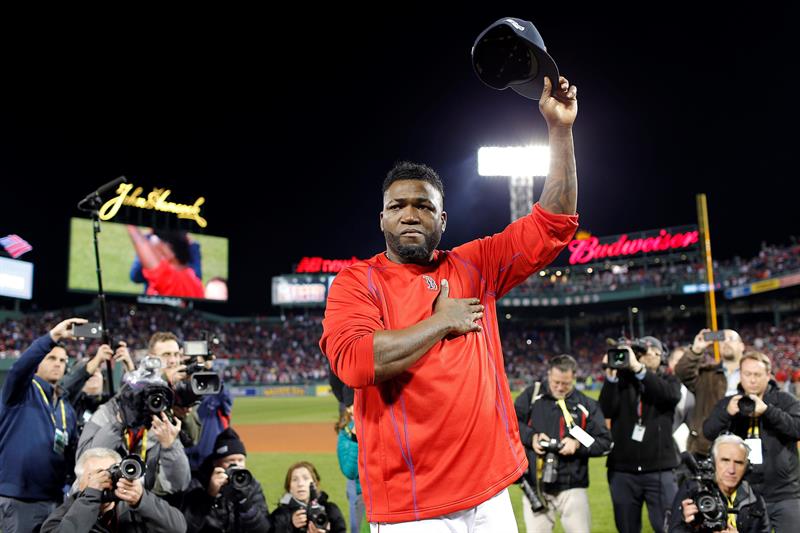 David Ortiz durante un juego en 2016