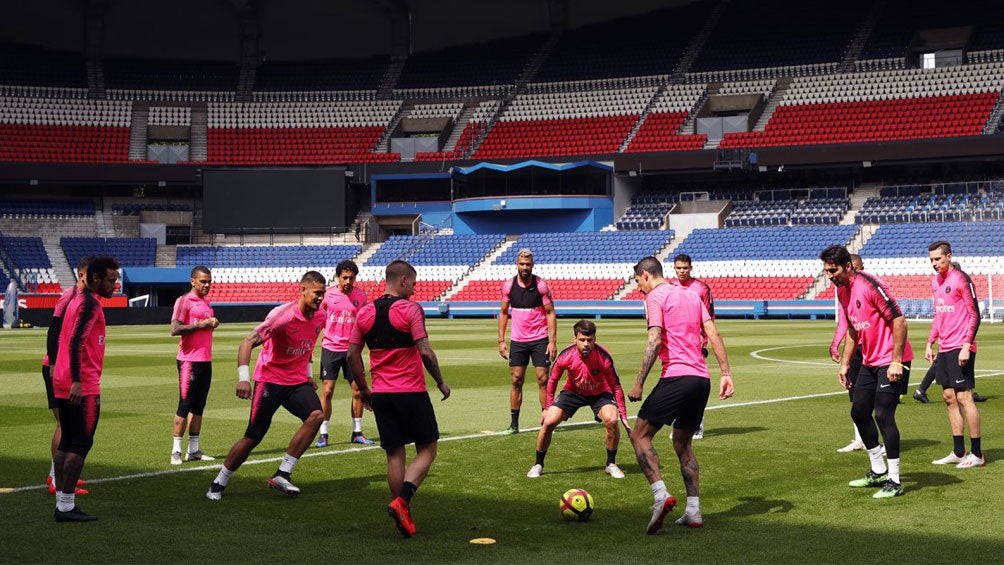 PSG, durante una sesión de entrenamiento