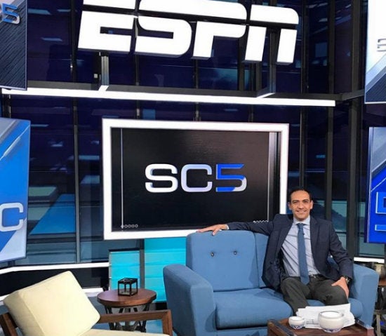 Alex de la Rosa en ESPN, la que fuera su casa 