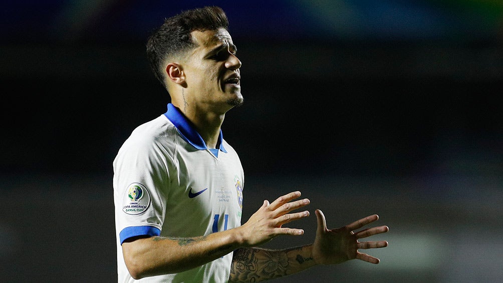 Coutinho se lamenta en juego contra Bolivia