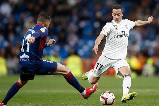 Lucas, durante un partido del Real Madrid