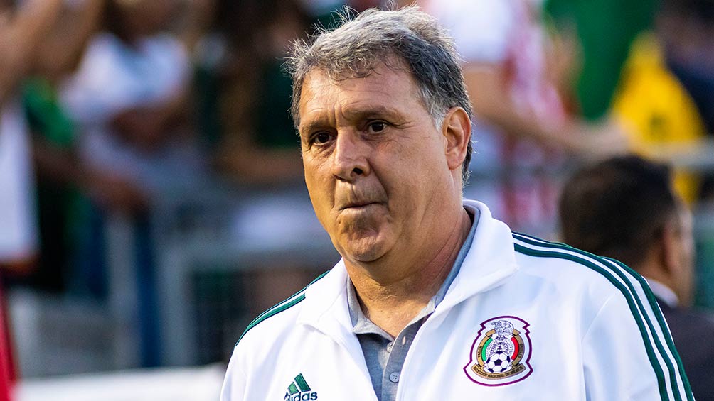 Gerardo Martino en el partido contra Cuba