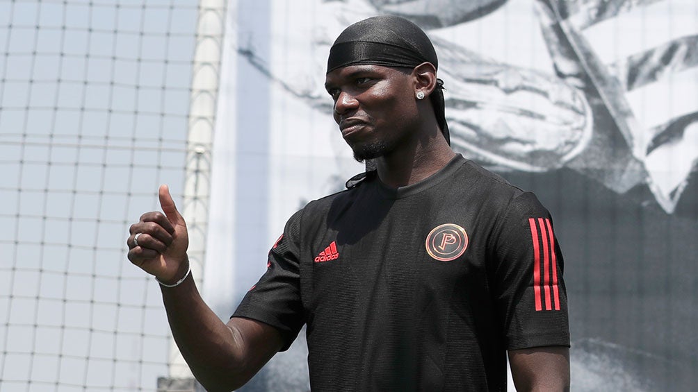 Paul Pogba durante un evento de Adidas