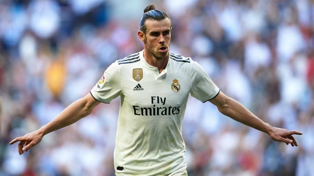 Gareth Bale celebra tras marcar un gol con el Real Madrid