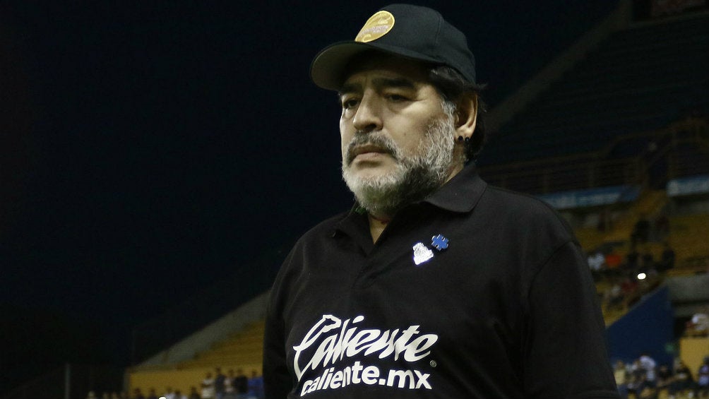 Maradona durante un encuentro de Dorados en el Ascenso MX 