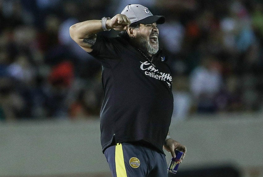 Maradona festeja victoria de Dorados 