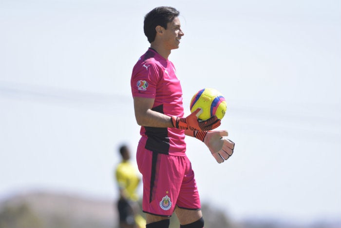 Rodríguez, durante un partido de Chivas