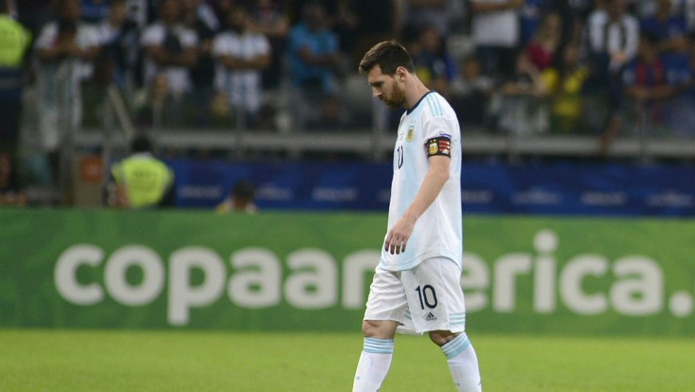 Messi, en un partido de Argentina