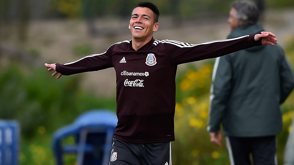 Moreno, durante una sesión con el Tricolor 