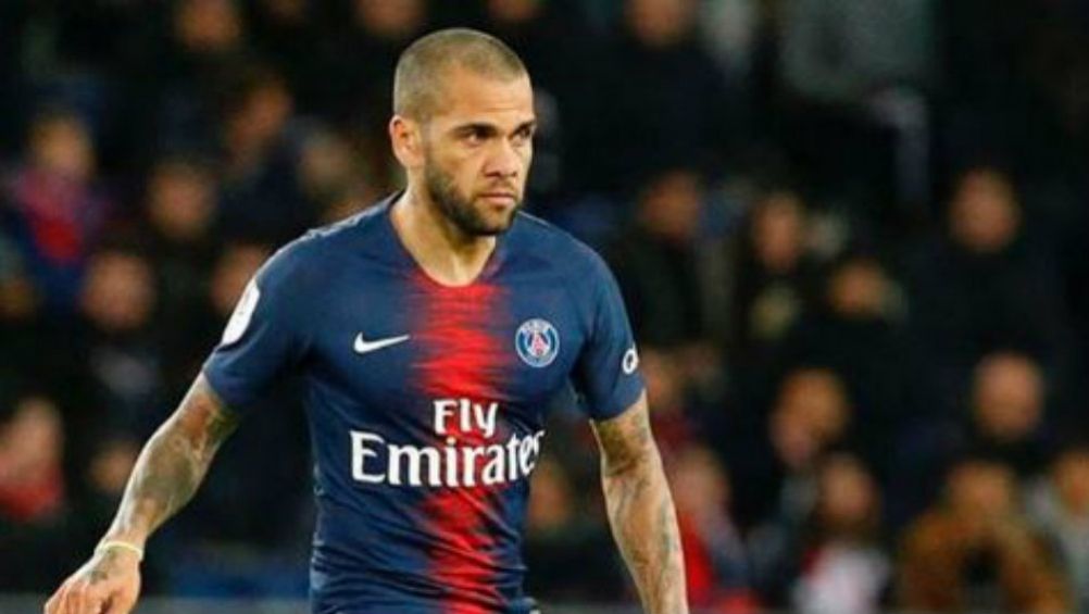 Dani Alves, en un partido del PSG