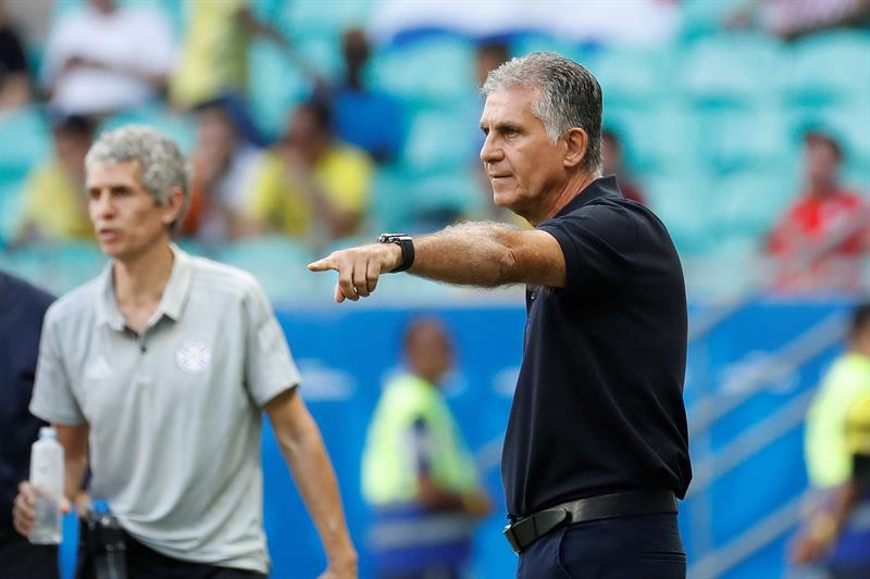 Queiroz, en el Colombia vs Paraguay de Copa América 2019