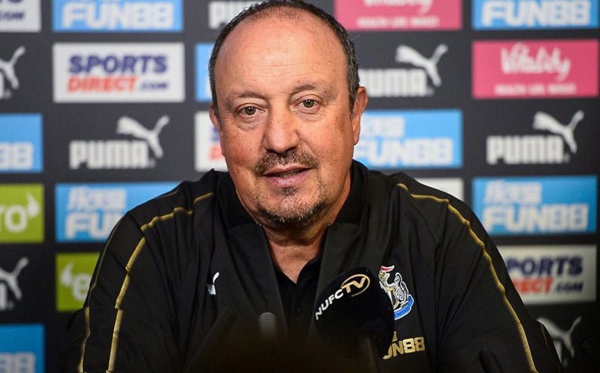 Rafa Benítez en conferencia de prensa