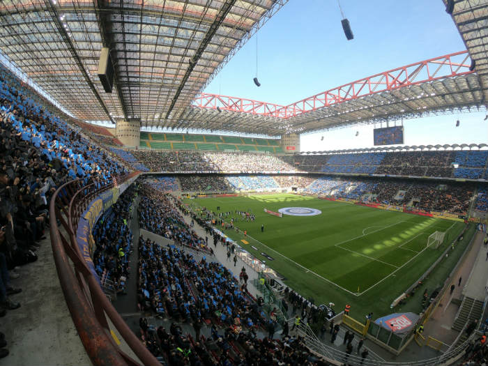 San Siro, durante un partido del Inter