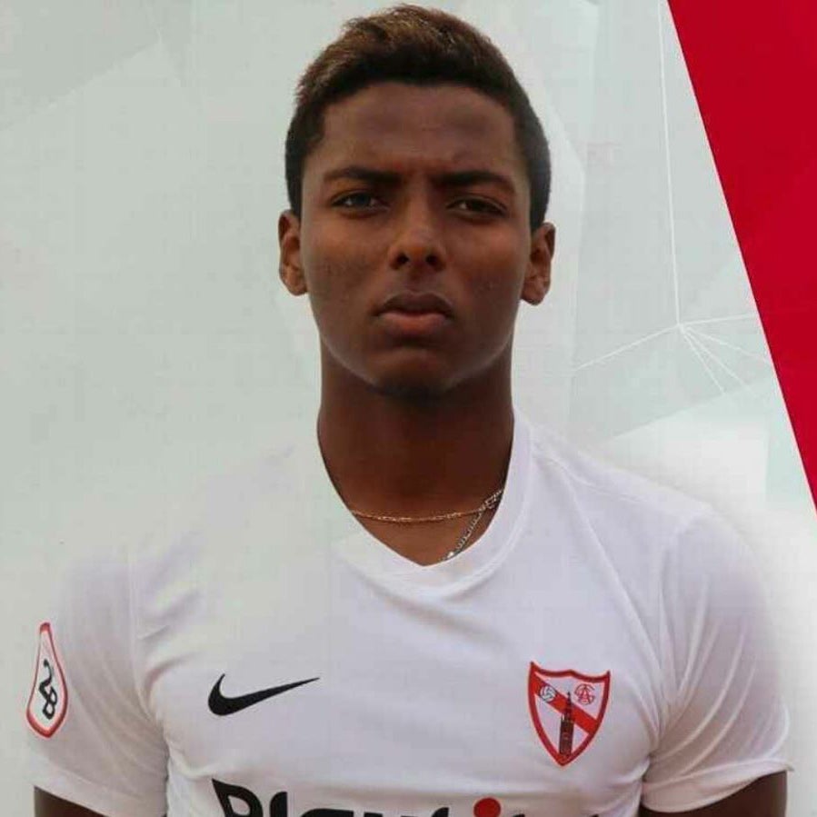 Maleck, con el uniforme del Sevilla B