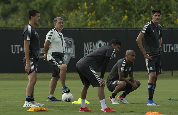 El Tri, durante entrenamiento