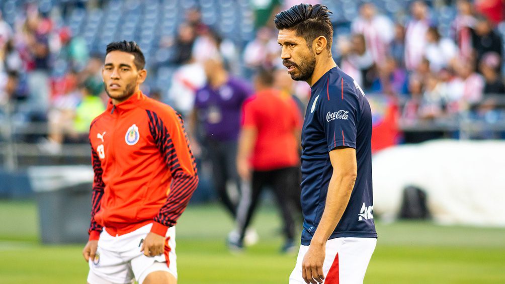 Oribe Peralta en el partido contra River Plate