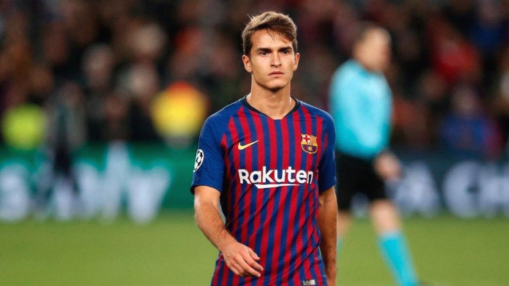 Denis Suárez durante un partido con el Barcelona 