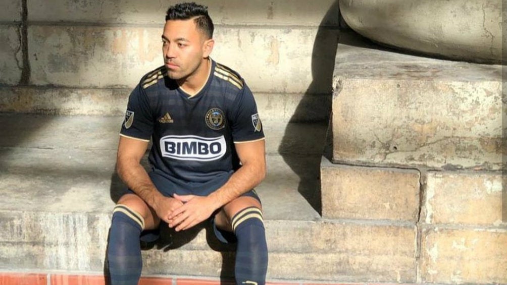 Marco Fabián durante su presentación con el Philadelphia Union 