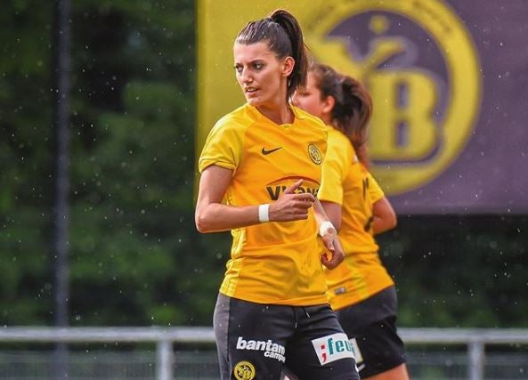 Florijana Ismaili, en un entrenamiento