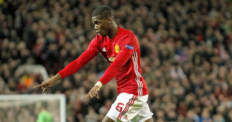 Paul Pogba, durante un juego con el Manchester United