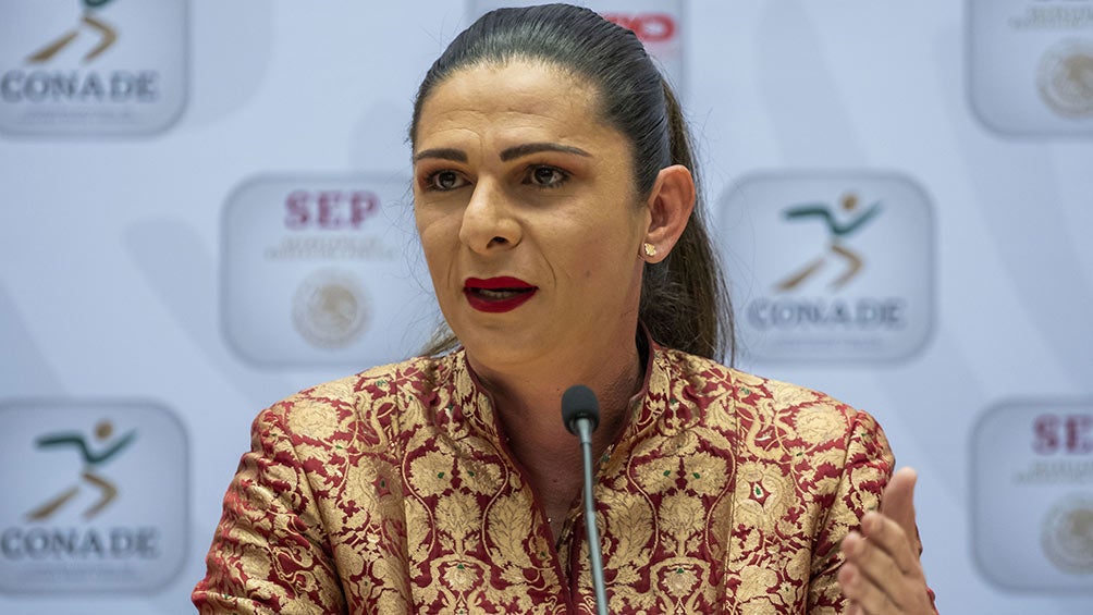 Ana Guevara, en conferencia de prensa