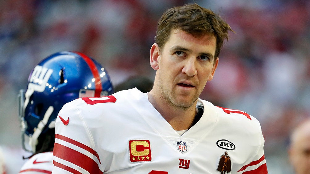 Eli Manning en un partido con los NY Giants