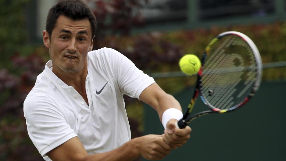 Bernard Tomic, durante un enfrentamiento