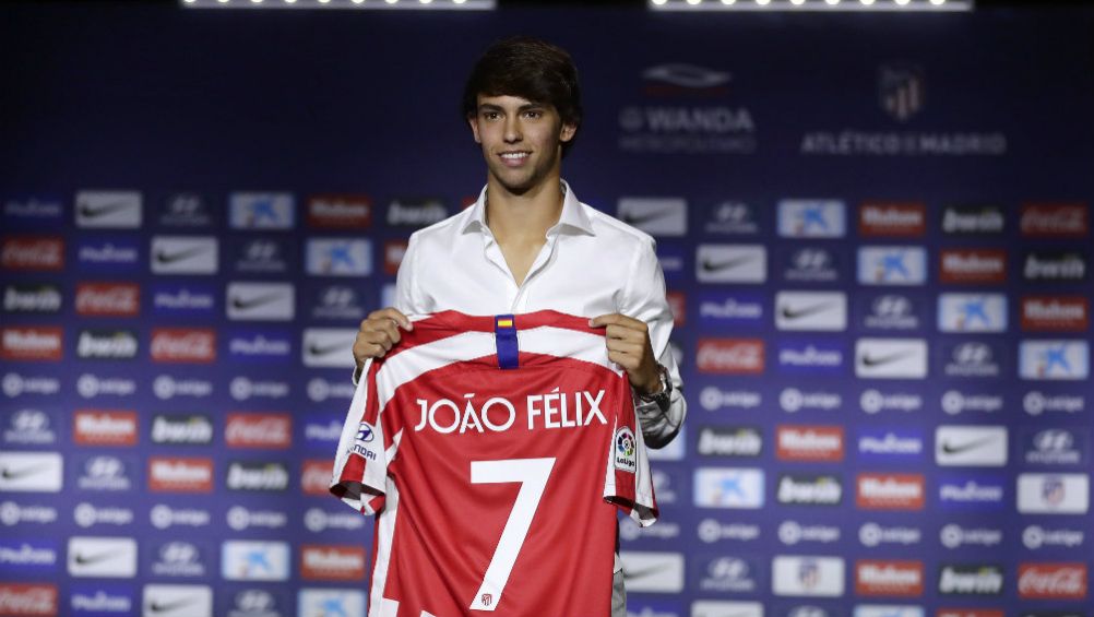 Félix, en su presentación en el Wanda Metropolitano