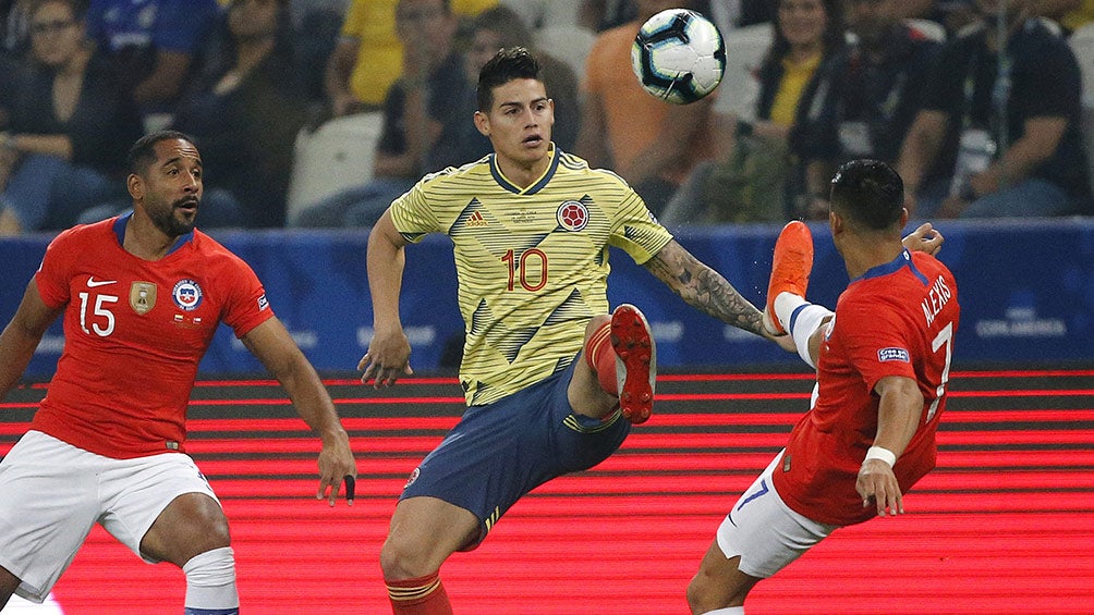 James Rodríguez, en juego contra Chile 