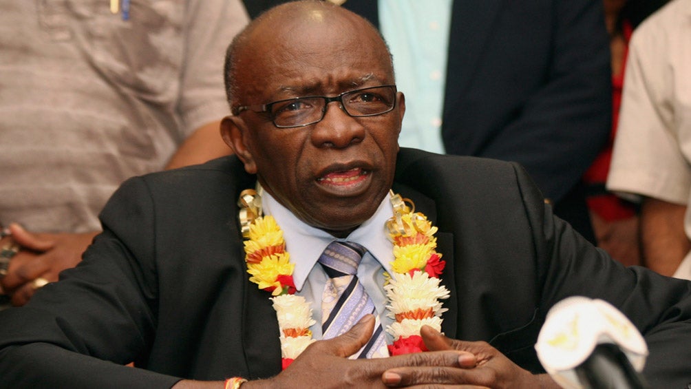 Jack Warner, durante una conferencia de prensa