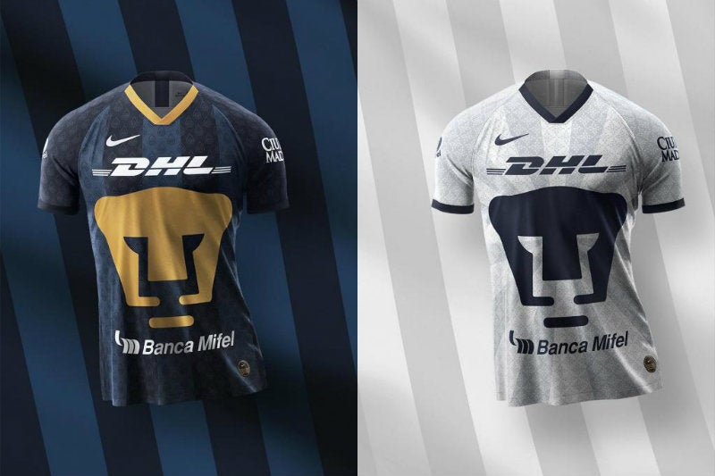 Camiseta de Pumas de local y visitante para el Apertura 2019