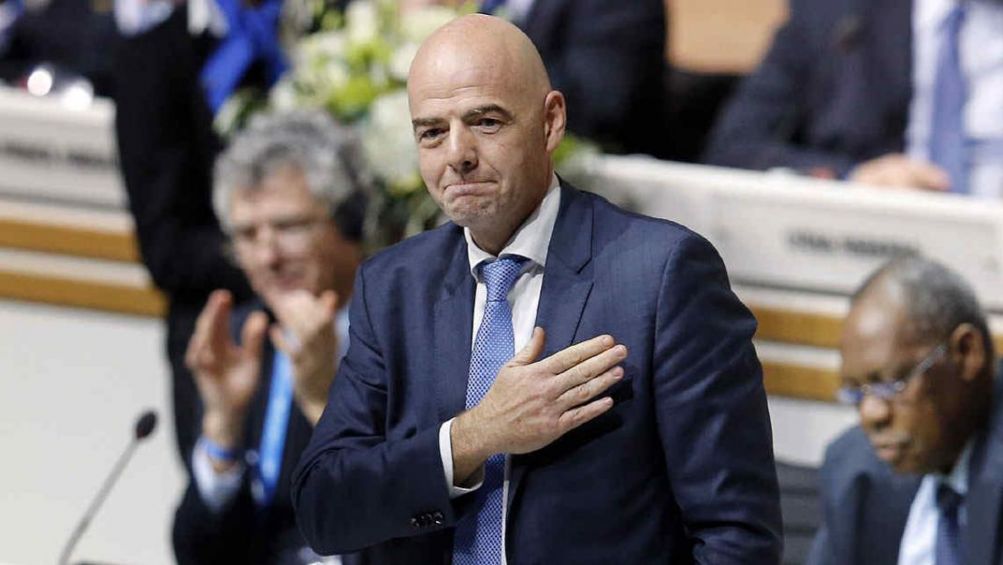 Infantino, durante un evento