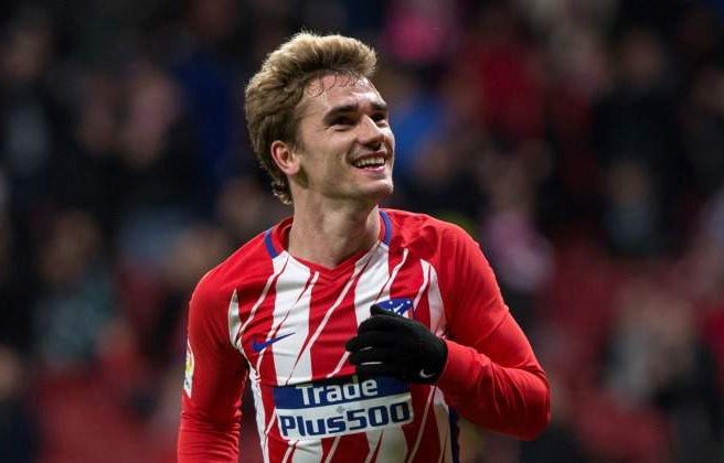 Griezmann en un partido con el Atlético de Madrid