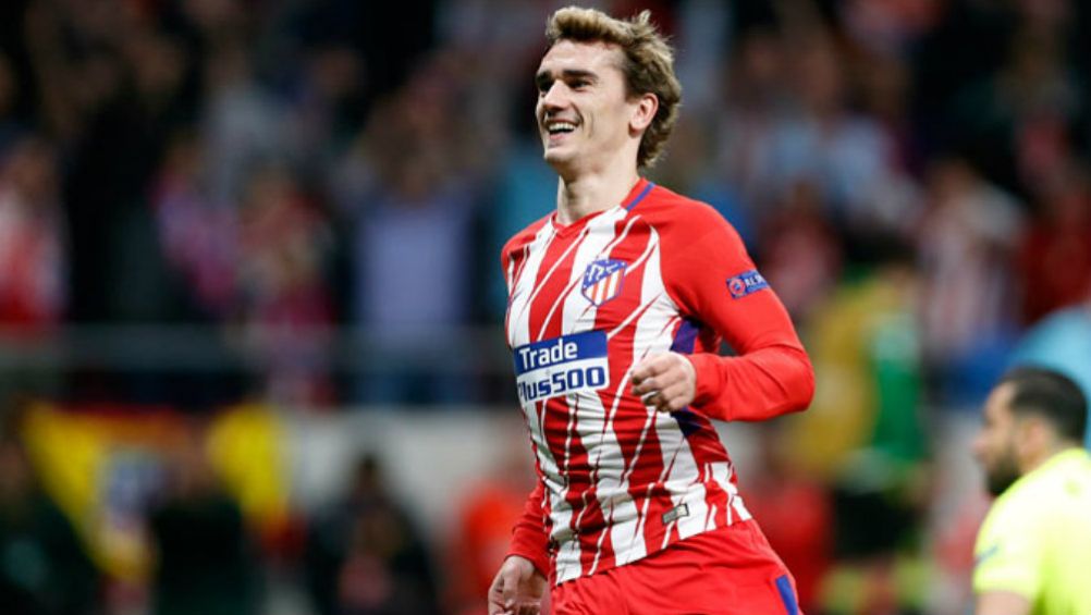 Griezmann, en celebración con el Atleti