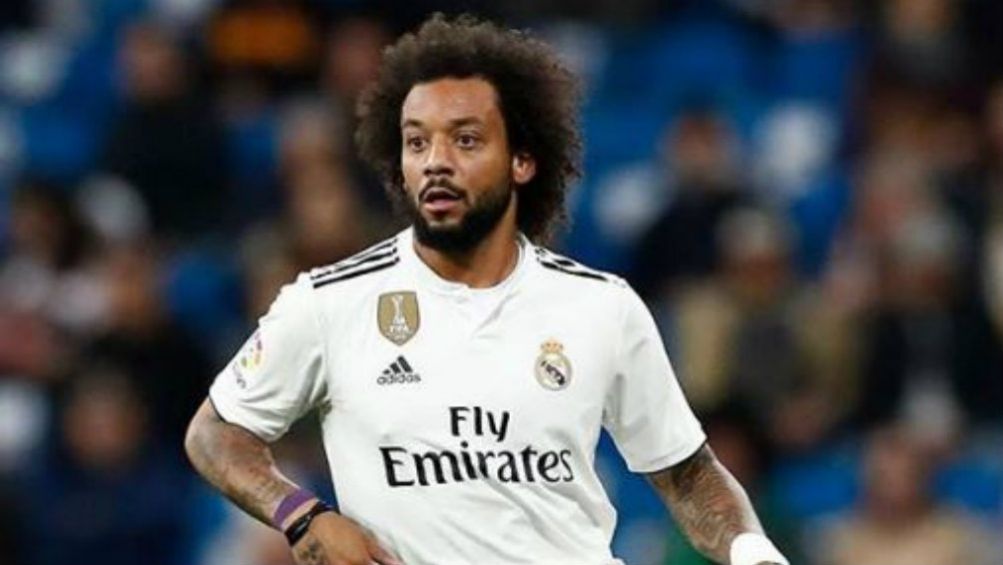 Marcelo, durante un juego con el Real Madrid