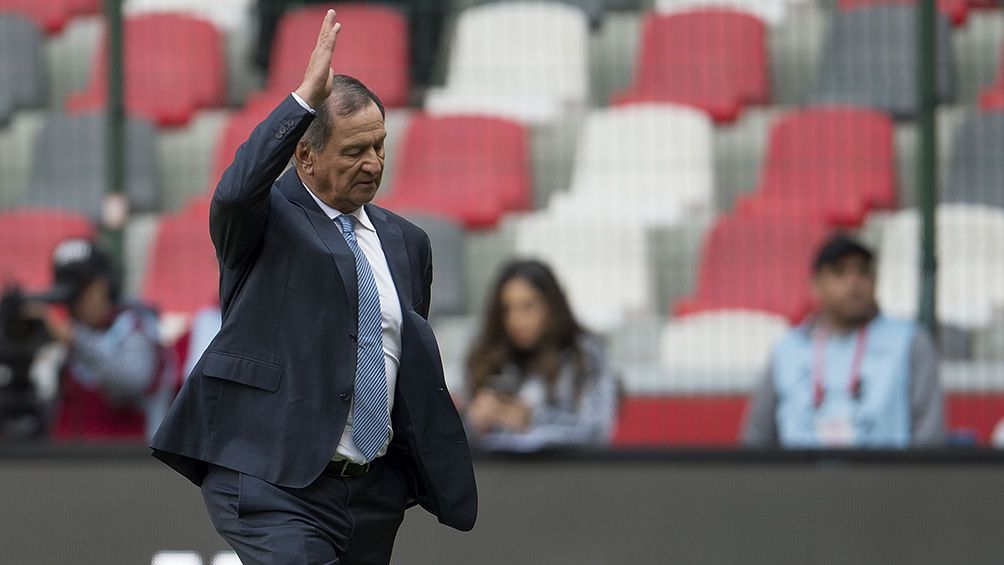 Enrique Meza durante un partido con Veracruz 