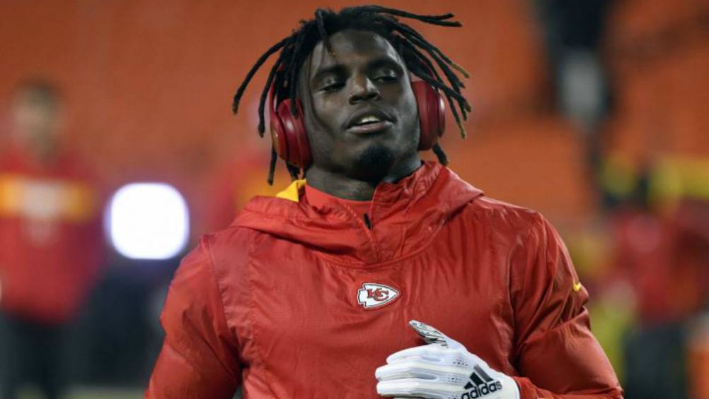 Tyreek Hill, en un entrenamiento