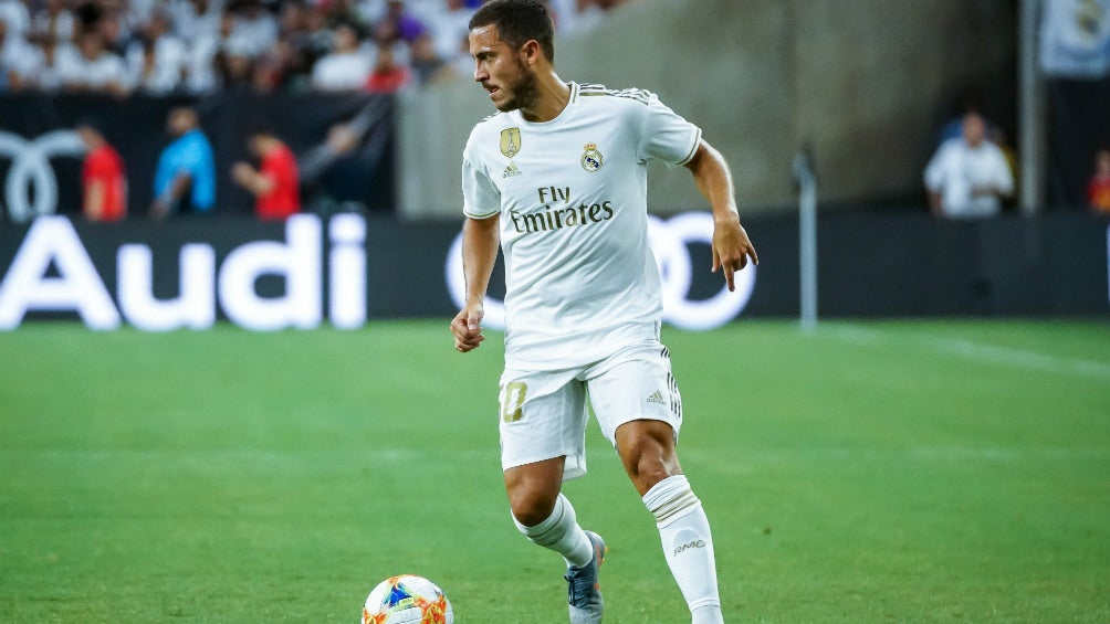 Eden Hazard durante el partido del Real Madrid contra el Bayern Múnich