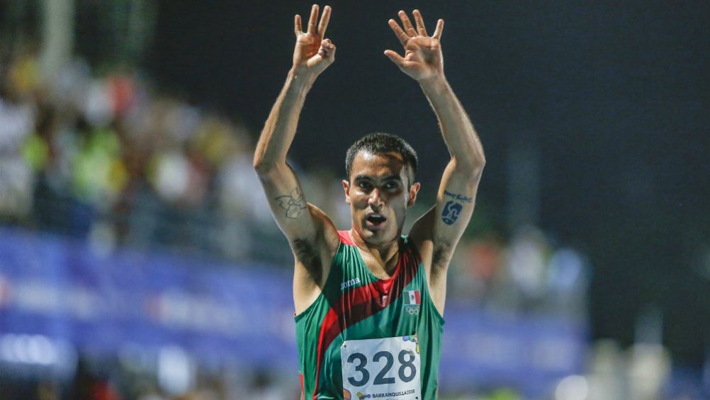 Juan Luis Barrios, durante una competencia en Barranquilla 2018