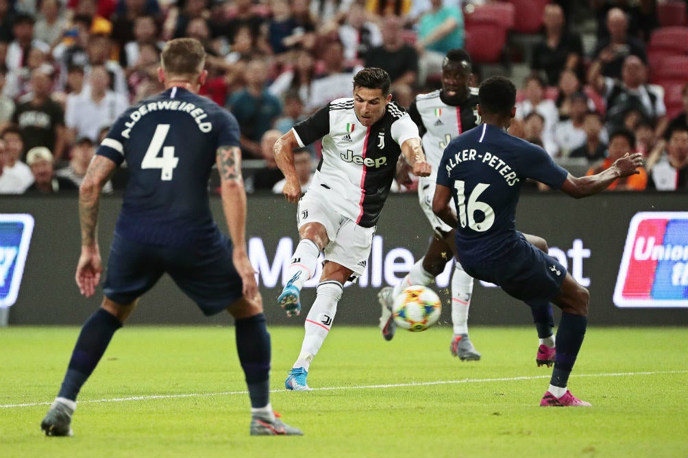 Cristiano Ronaldo, durante el partido (Foto: EFE).