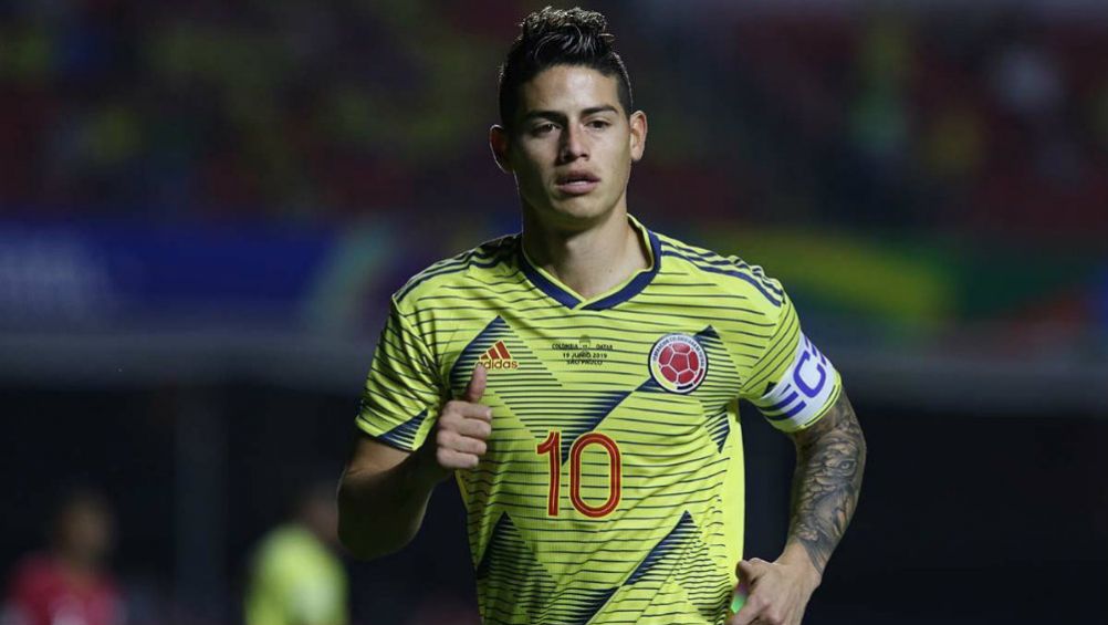 James Rodríguez, en un partido de Colombia