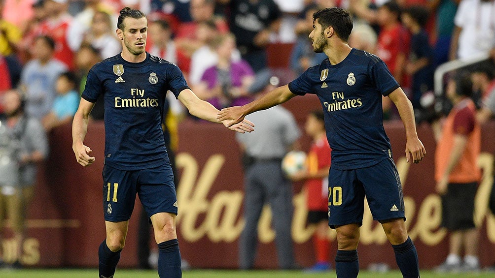 Asensio da la mano a Bale tras el primer gol de Real Madrid 