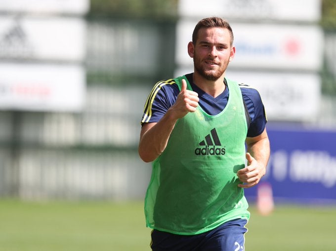 Vincent Janssen, durante un entrenamiento