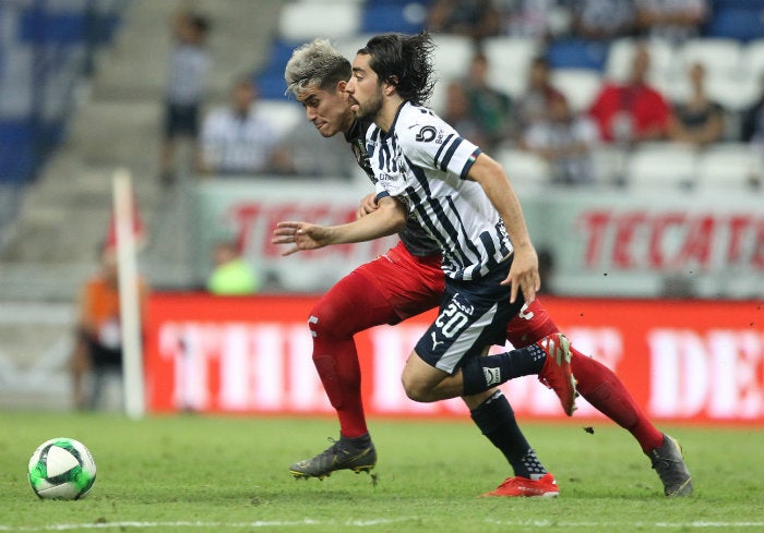 Pizarro, en un partido de Rayados