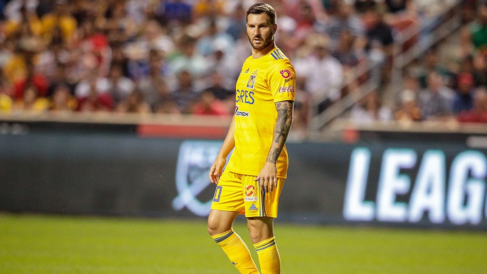 Gignac, durante un partido con Tigres 