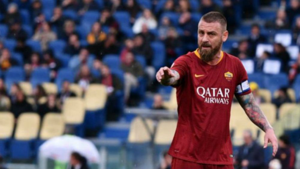 De Rossi durante un juego con la Roma